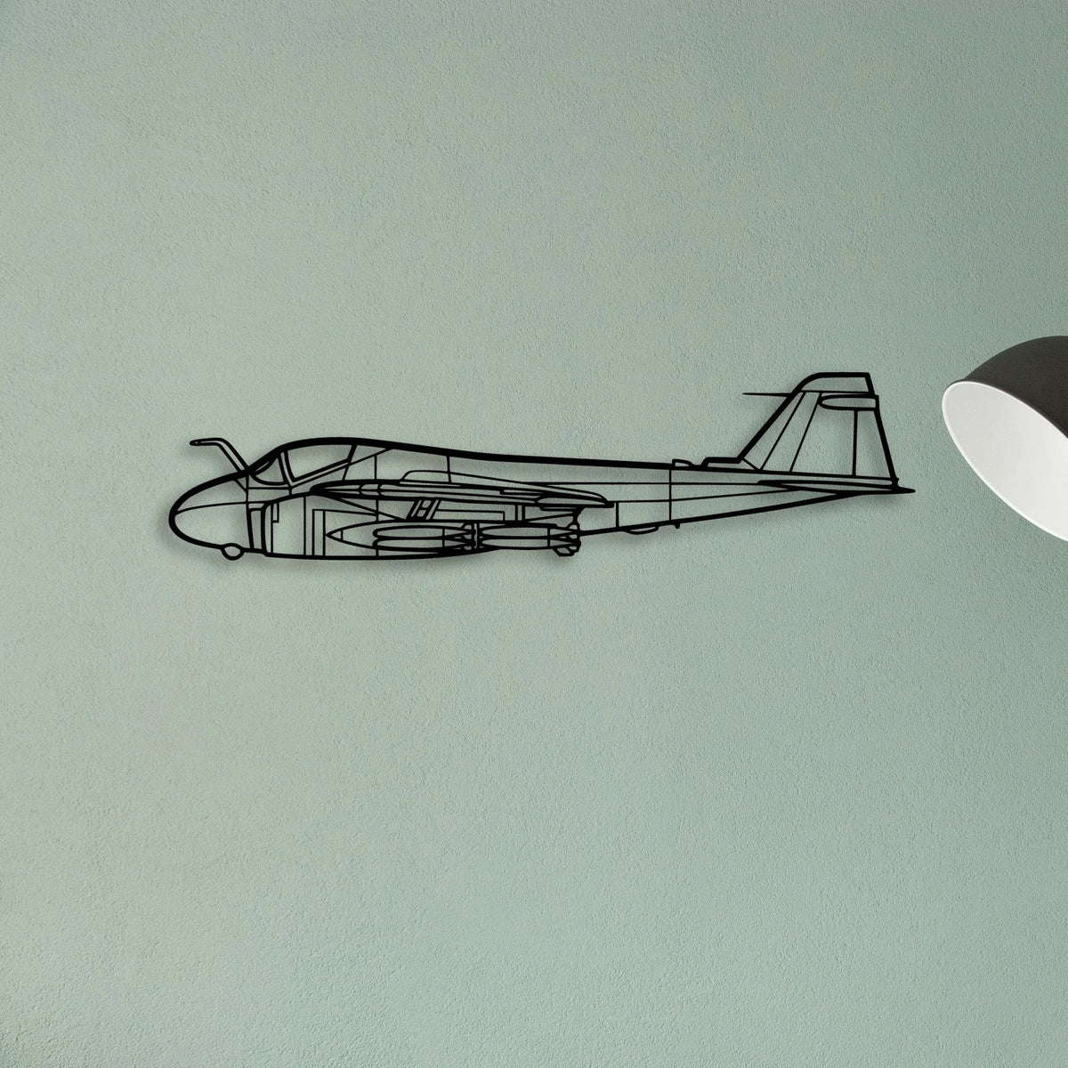 Cherokee PA 28 140 2 Classic Aircraft Silhouette Metal Wall Art - Tinvibe
