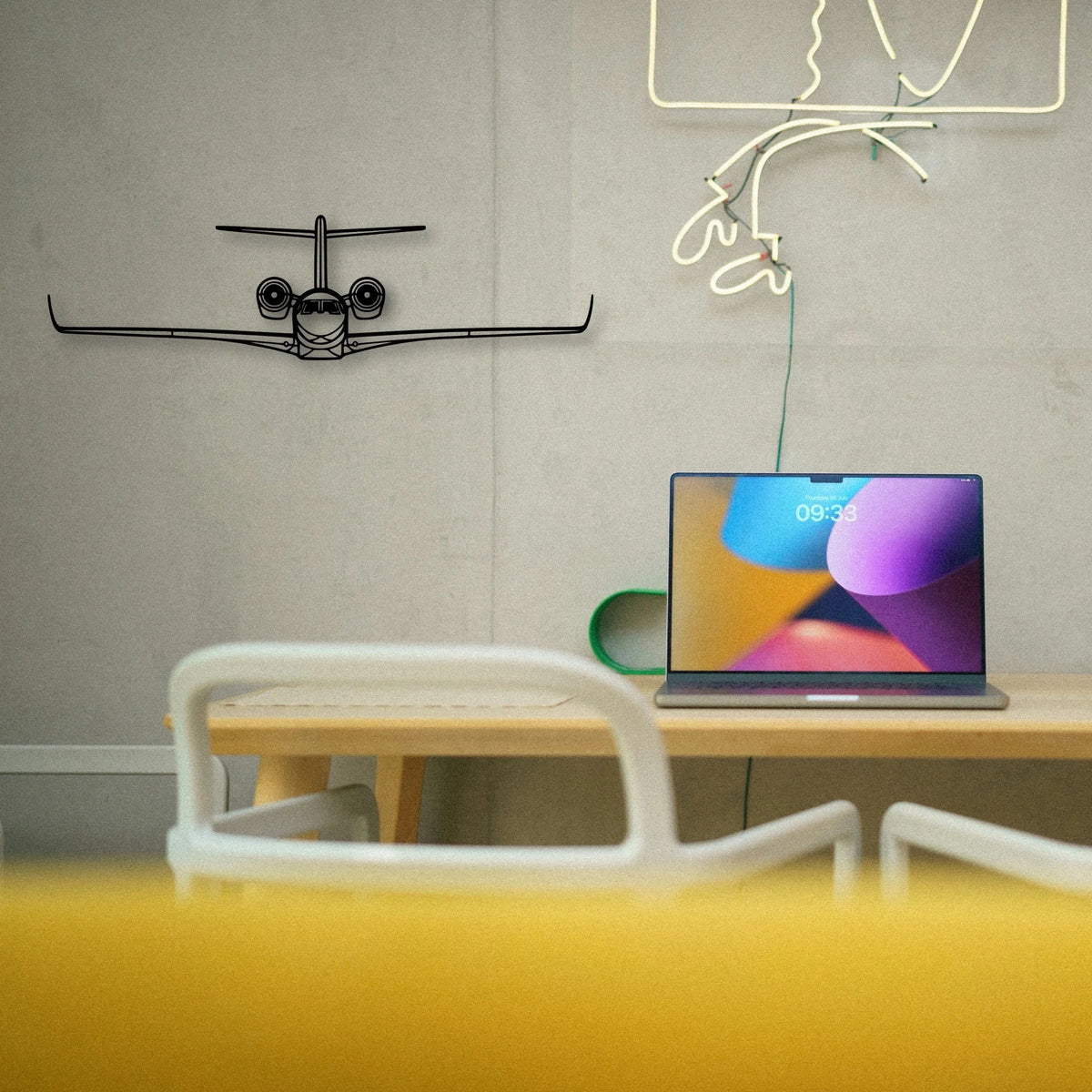 Citation X Classic Aircraft Silhouette Metal Wall Art - Tinvibe