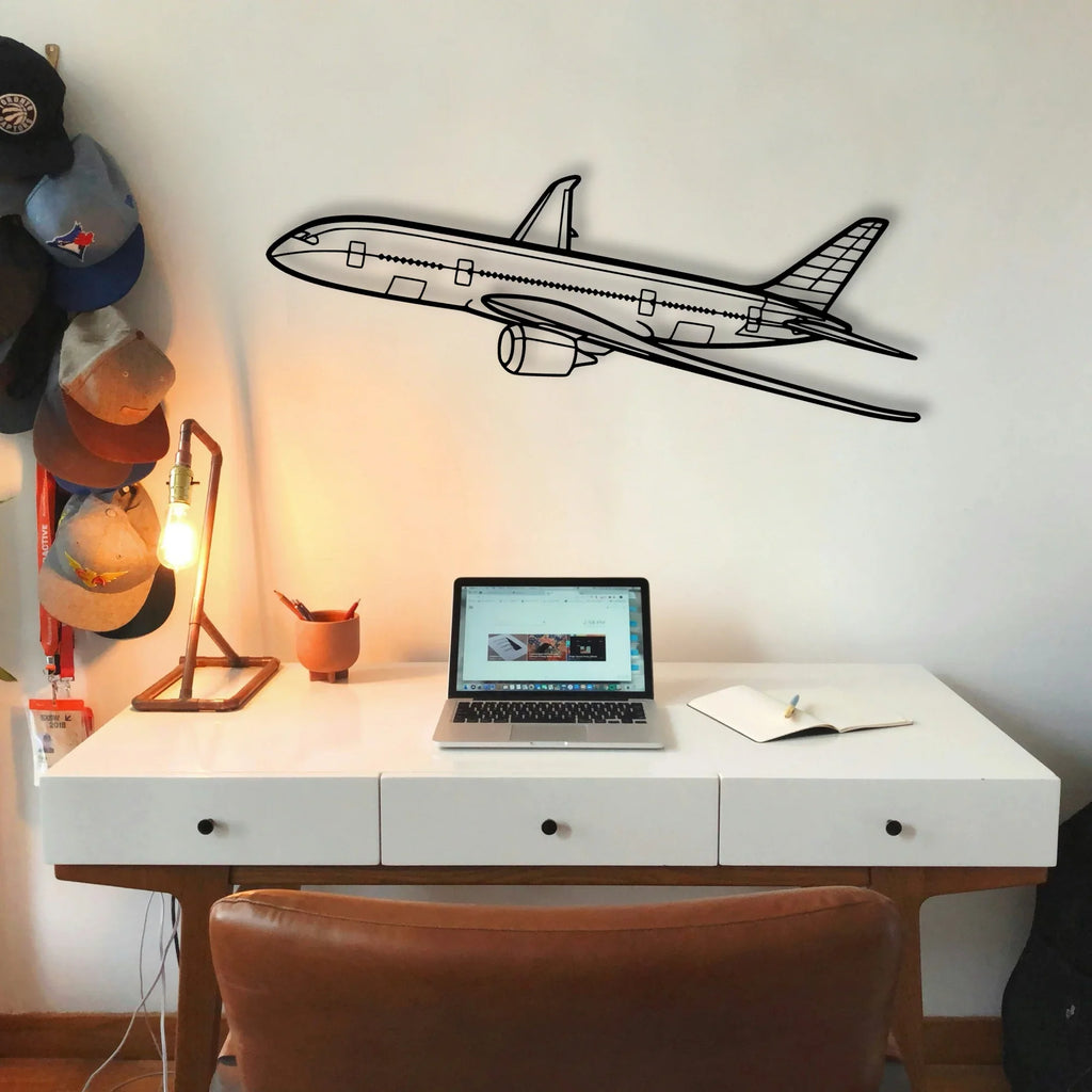 CJ3 4 Classic Aircraft Silhouette Metal Wall Art - Tinvibe