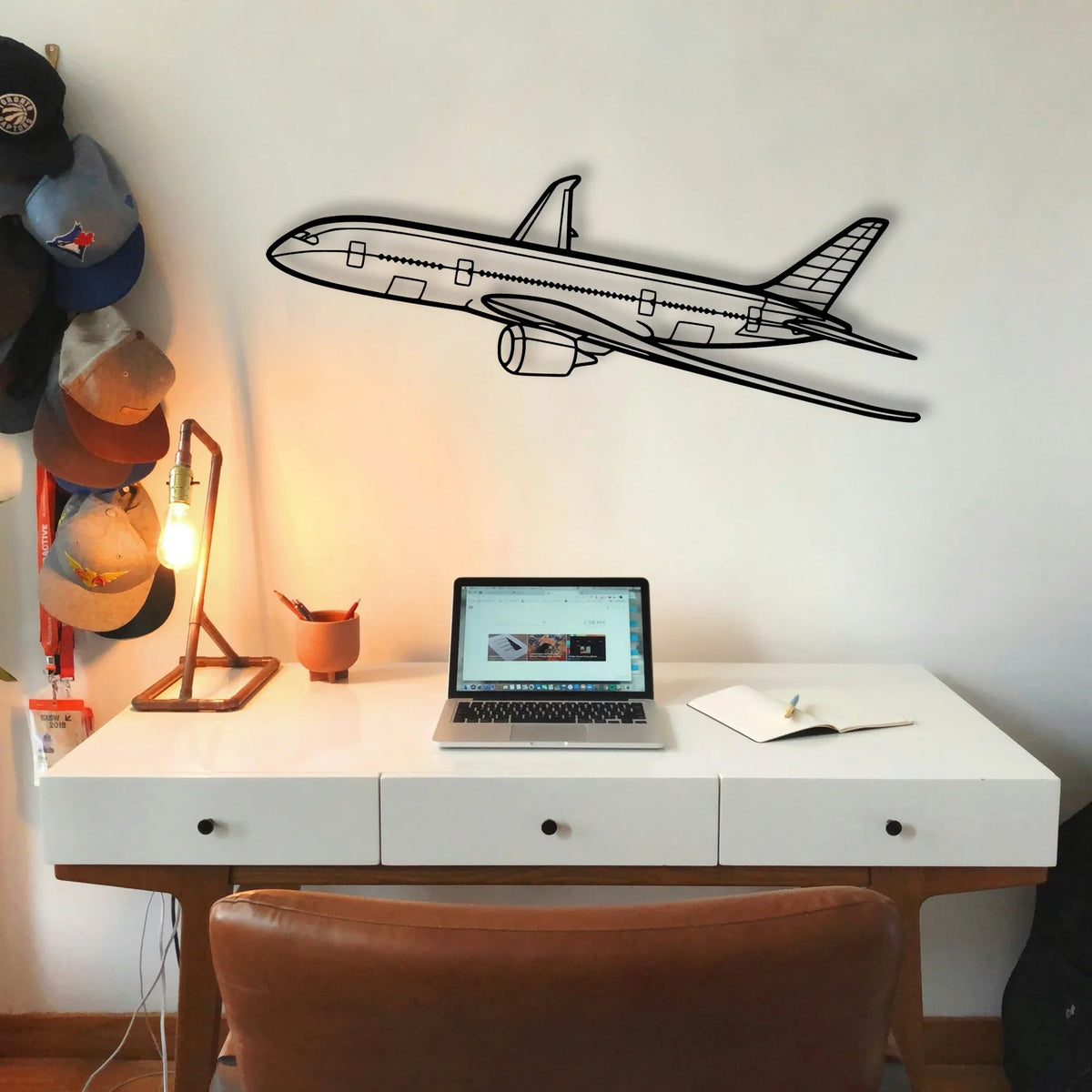 CJ3 4 Classic Aircraft Silhouette Metal Wall Art - Tinvibe