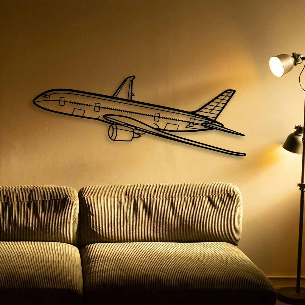 CJ3 4 Classic Aircraft Silhouette Metal Wall Art - Tinvibe