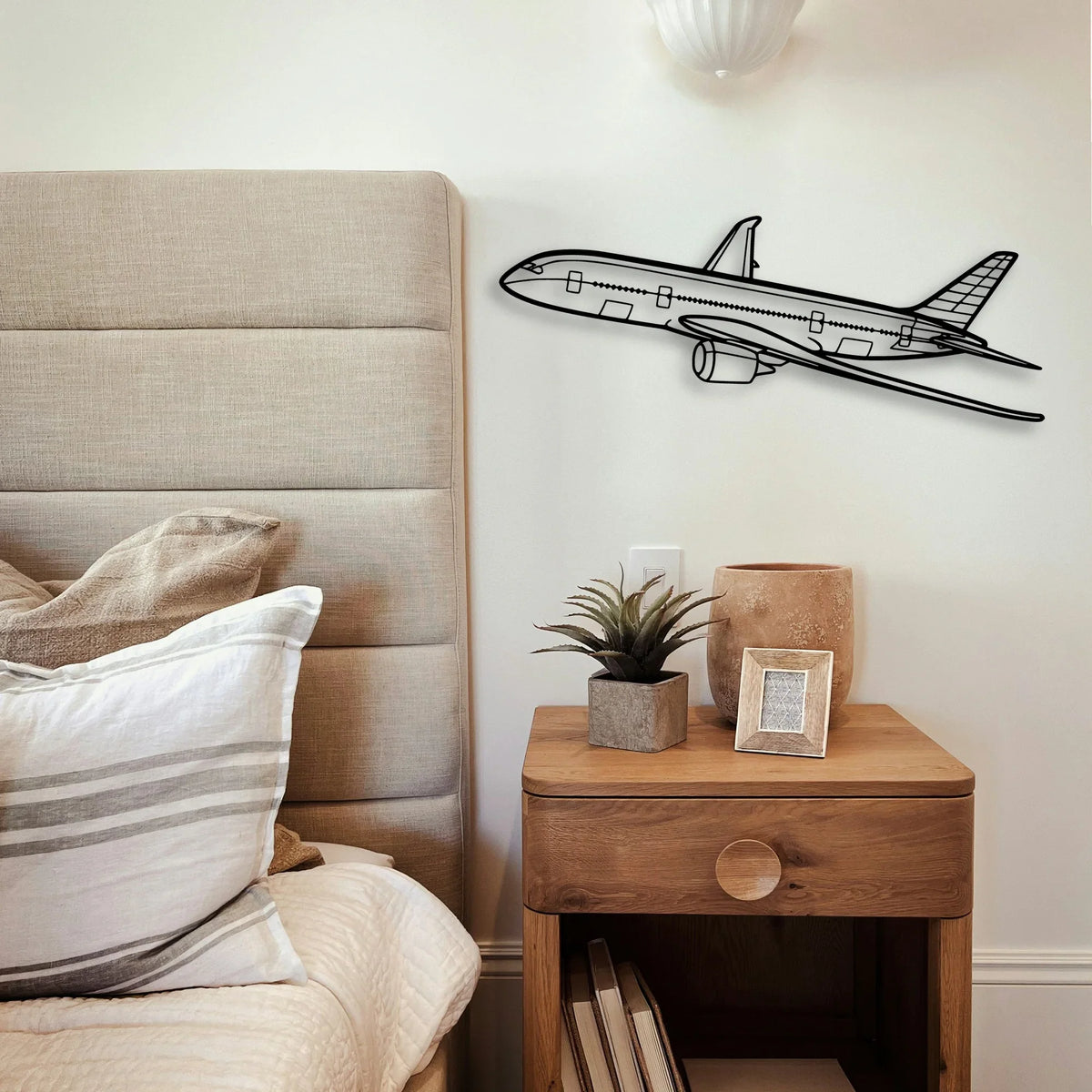 CJ3 4 Classic Aircraft Silhouette Metal Wall Art - Tinvibe