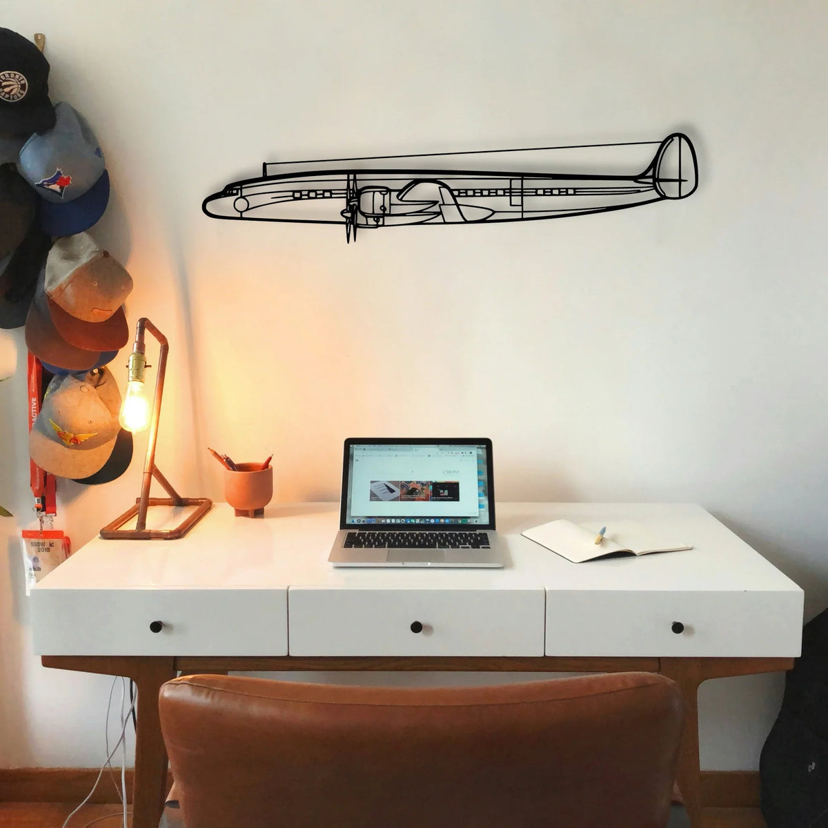 Constellation Classic Aircraft Silhouette Metal Wall Art - Tinvibe