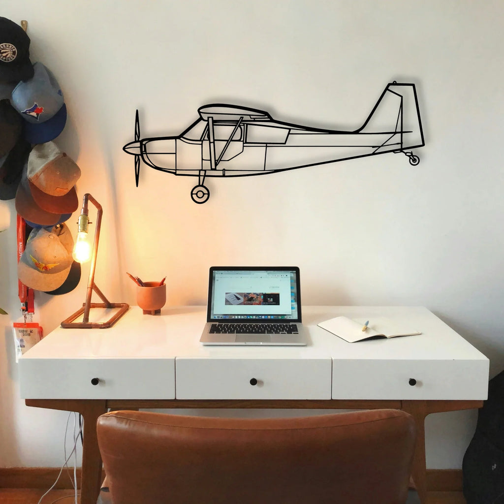 CRJ900 Classic Aircraft Silhouette Metal Wall Art - Tinvibe