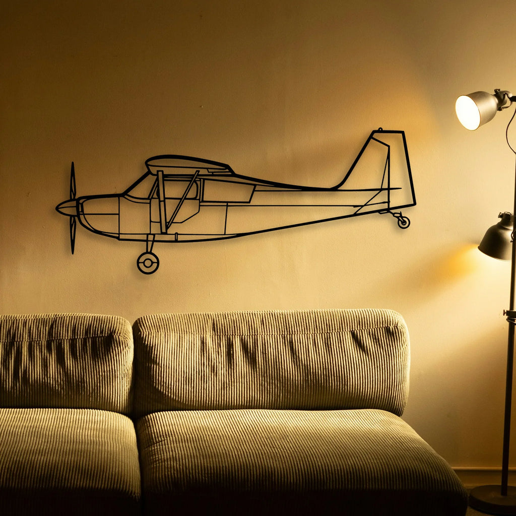 CRJ900 Classic Aircraft Silhouette Metal Wall Art - Tinvibe