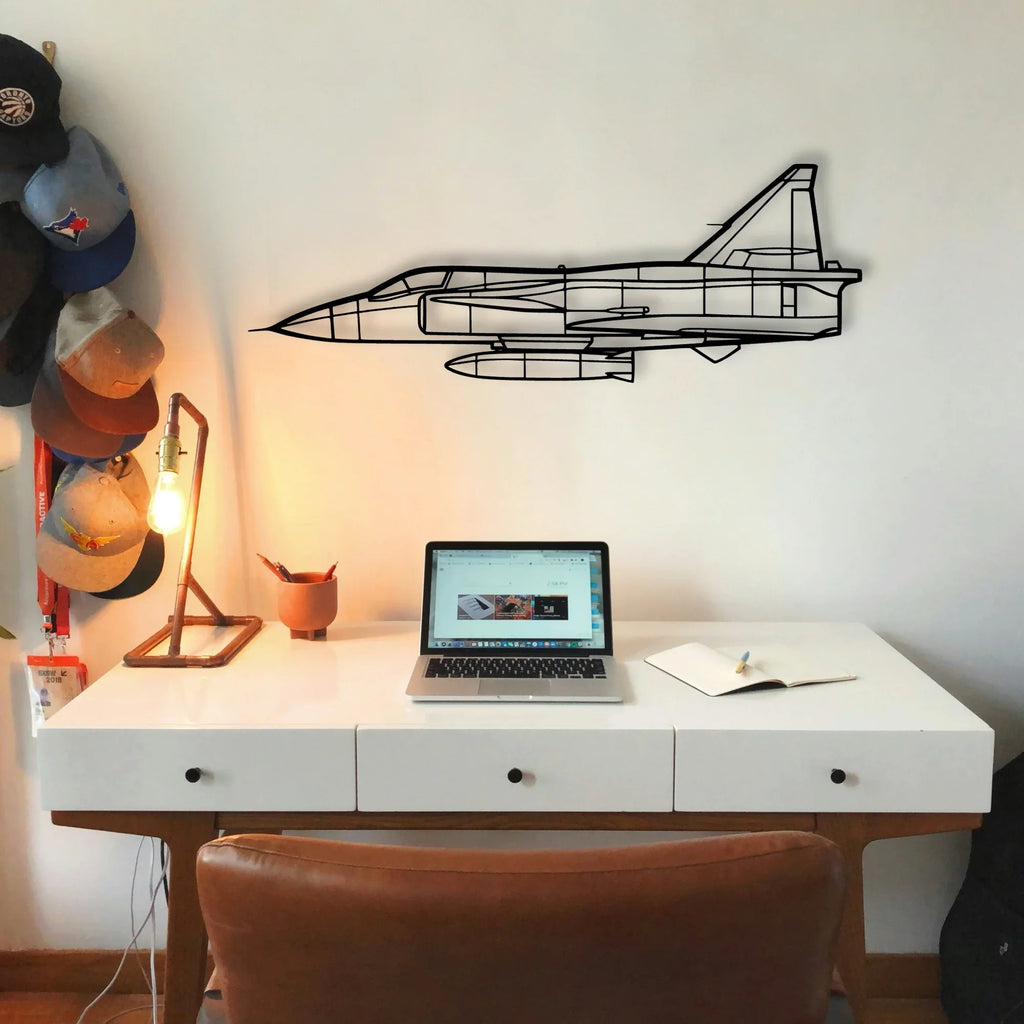 Dhc 2 Mk I Classic Aircraft Silhouette Metal Wall Art - Tinvibe