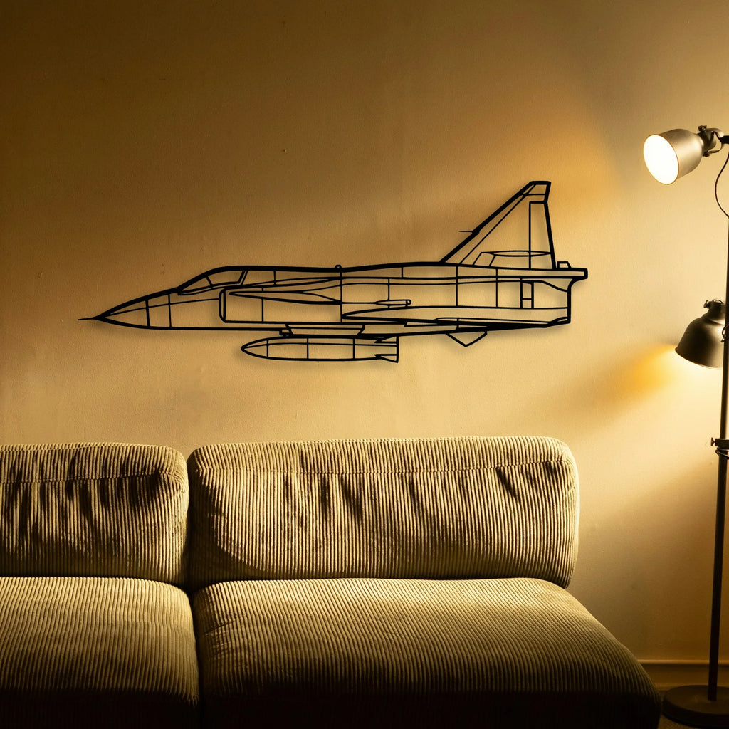 Dhc 2 Mk I Classic Aircraft Silhouette Metal Wall Art - Tinvibe