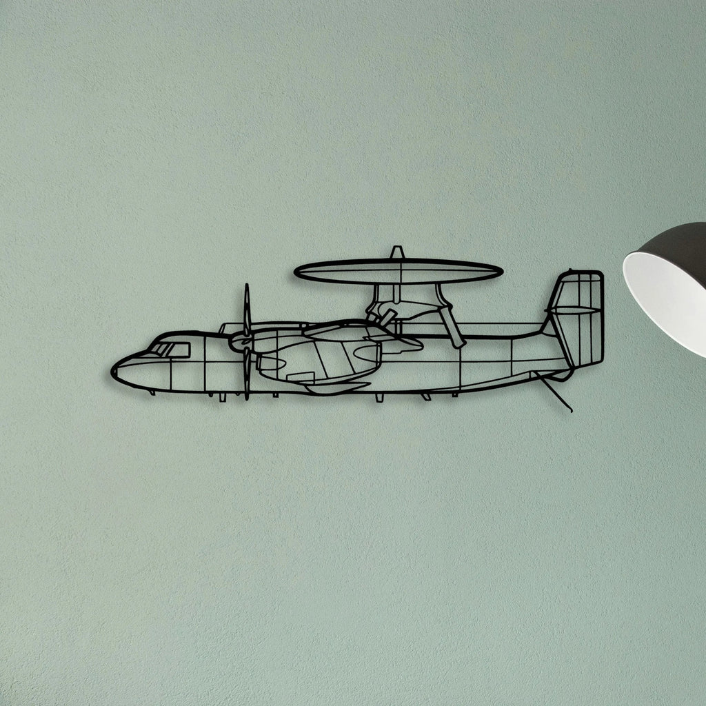 Dragonfly C Classic Aircraft Silhouette Metal Wall Art - Tinvibe