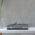 e46-m3-convertible Silhouette Metal Art Stand - Tinvibe