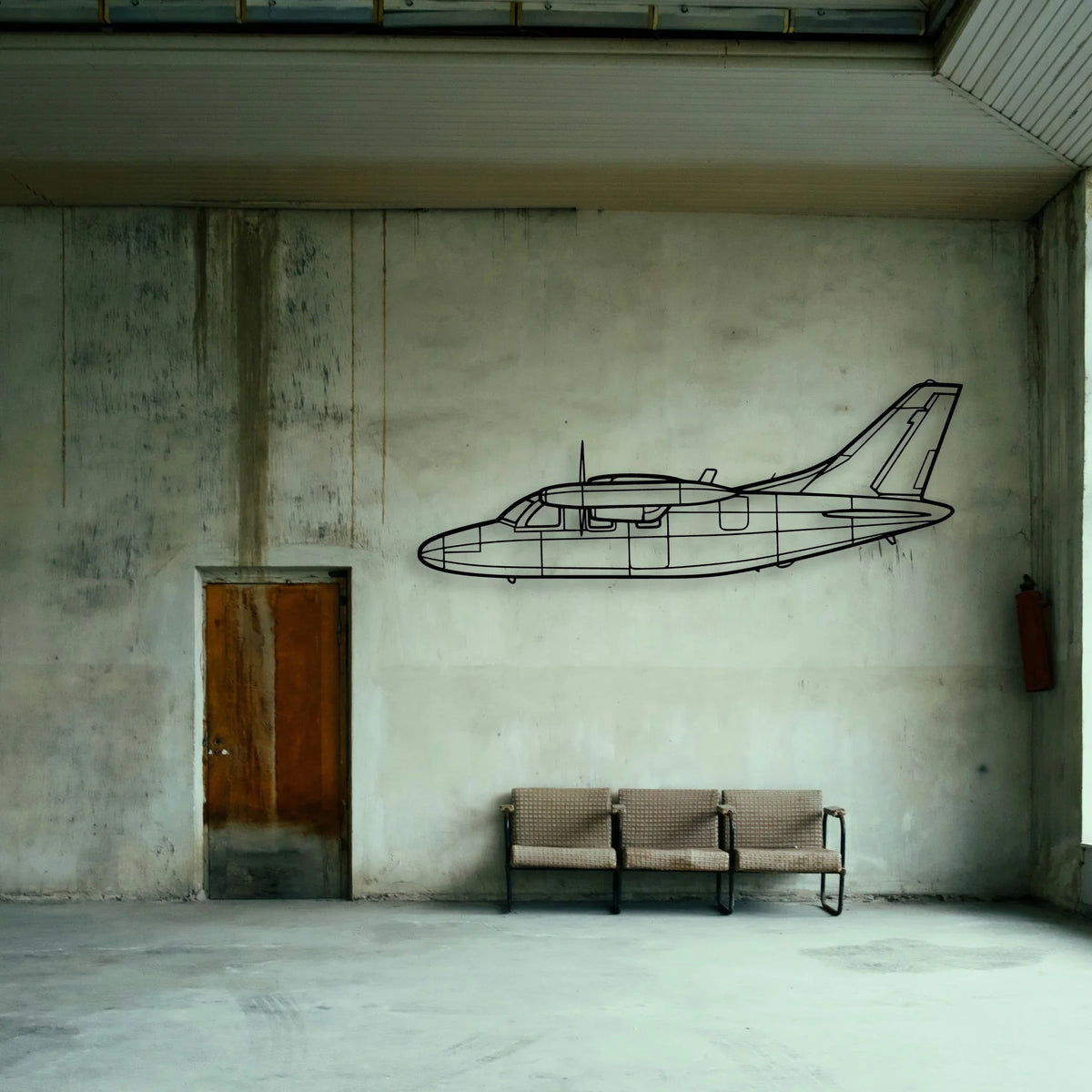 Ea 18G Classic Aircraft Silhouette Metal Wall Art - Tinvibe