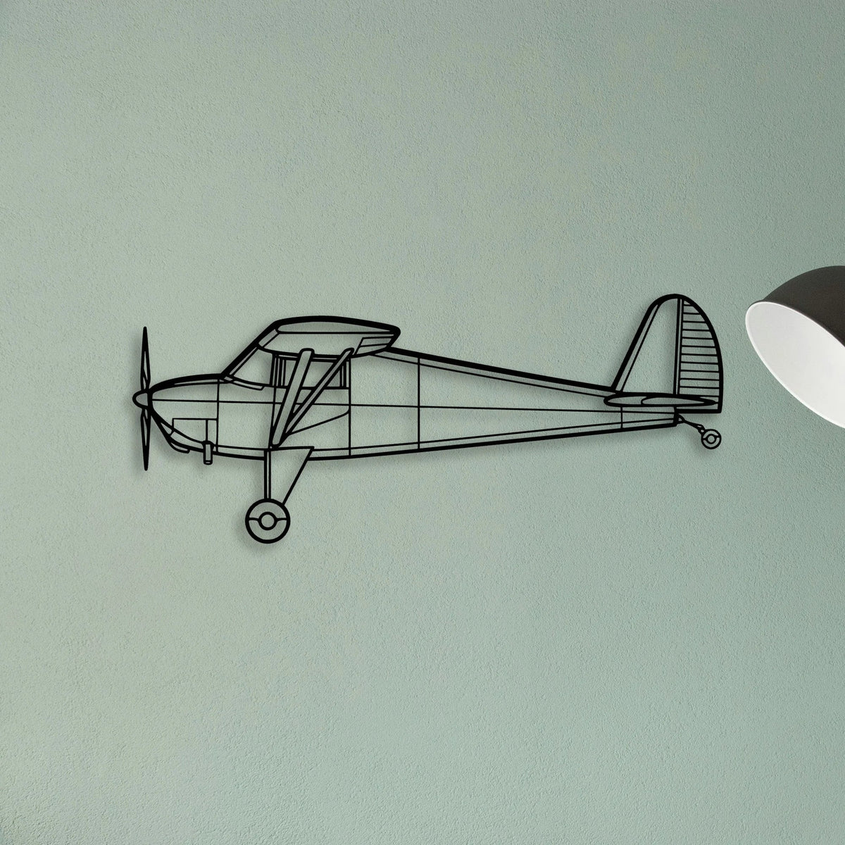 Eagle Ii Classic Aircraft Silhouette Metal Wall Art - Tinvibe