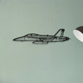 Ec 130H Compass Call Classic Aircraft Silhouette Metal Wall Art - Tinvibe