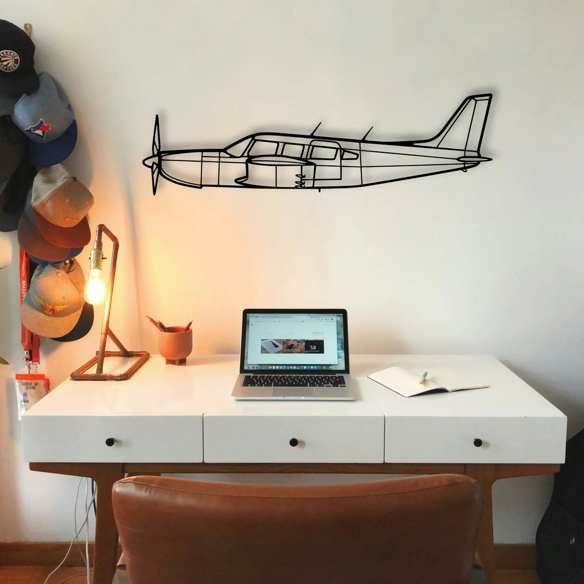 EC120 Classic Aircraft Silhouette Metal Wall Art - Tinvibe