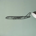 Emj 175 Classic Aircraft Silhouette Metal Wall Art - Tinvibe