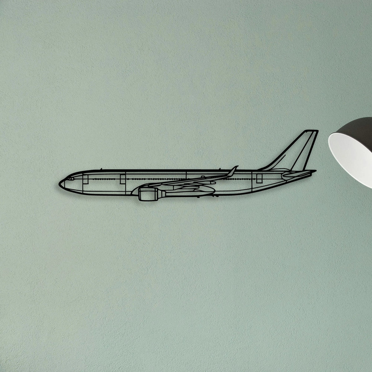 Emj 175 Classic Aircraft Silhouette Metal Wall Art - Tinvibe