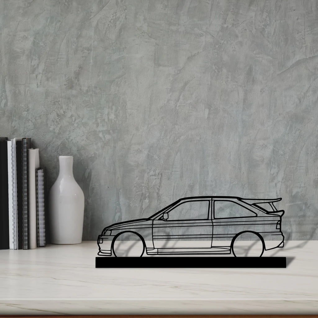 escort-cossworth-1993 Silhouette Metal Art Stand - Tinvibe