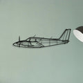 F 16A Classic Aircraft Silhouette Metal Wall Art - Tinvibe
