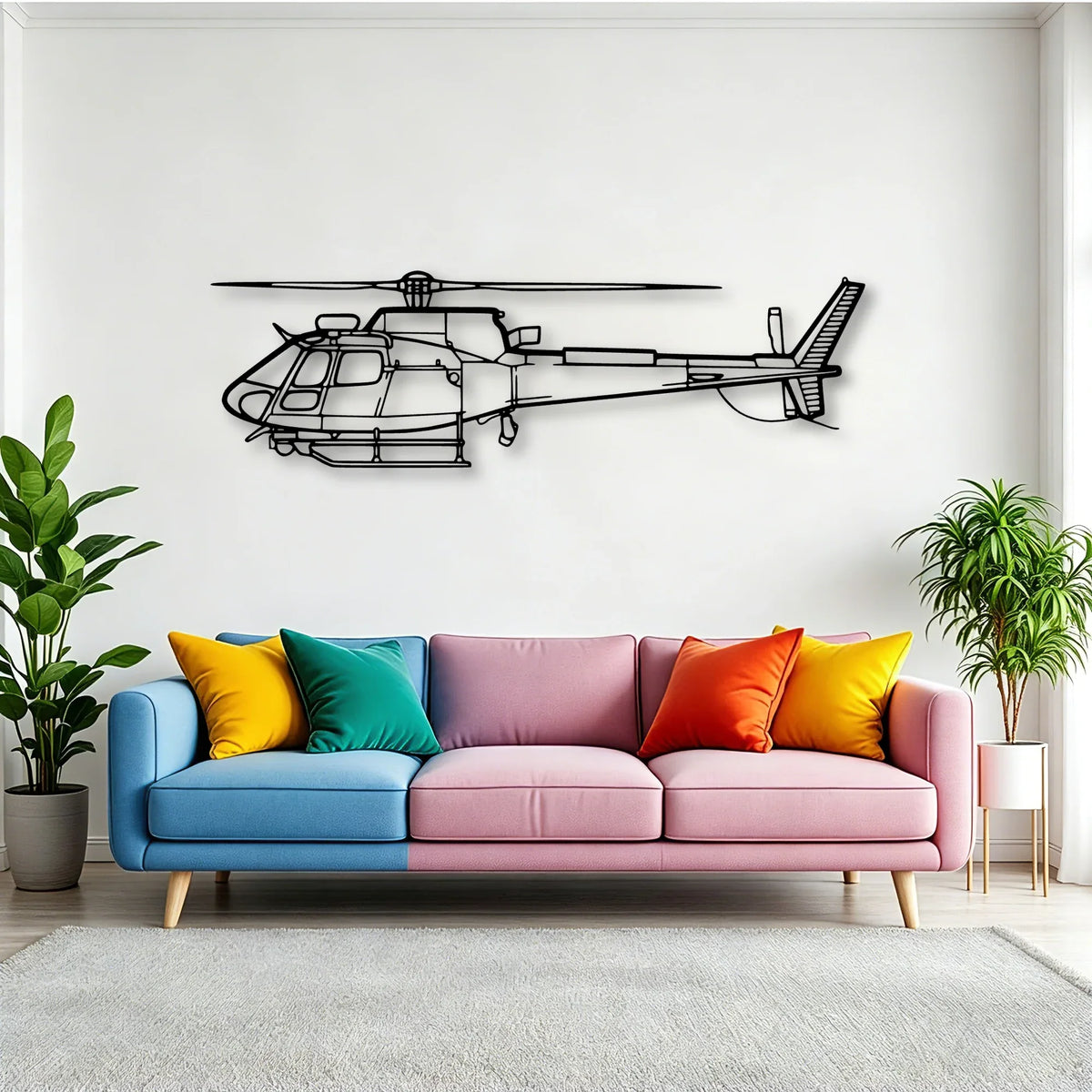 F 16C Block 50 Classic Aircraft Silhouette Metal Wall Art - Tinvibe