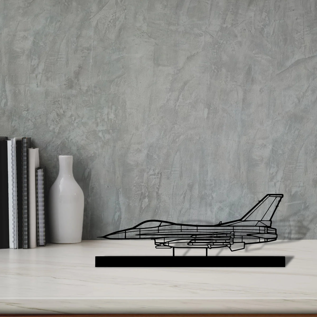f-16c-missiles-2 Silhouette Metal Art Stand - Tinvibe