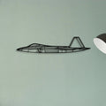 F 22 Raptor 3 Classic Aircraft Silhouette Metal Wall Art - Tinvibe