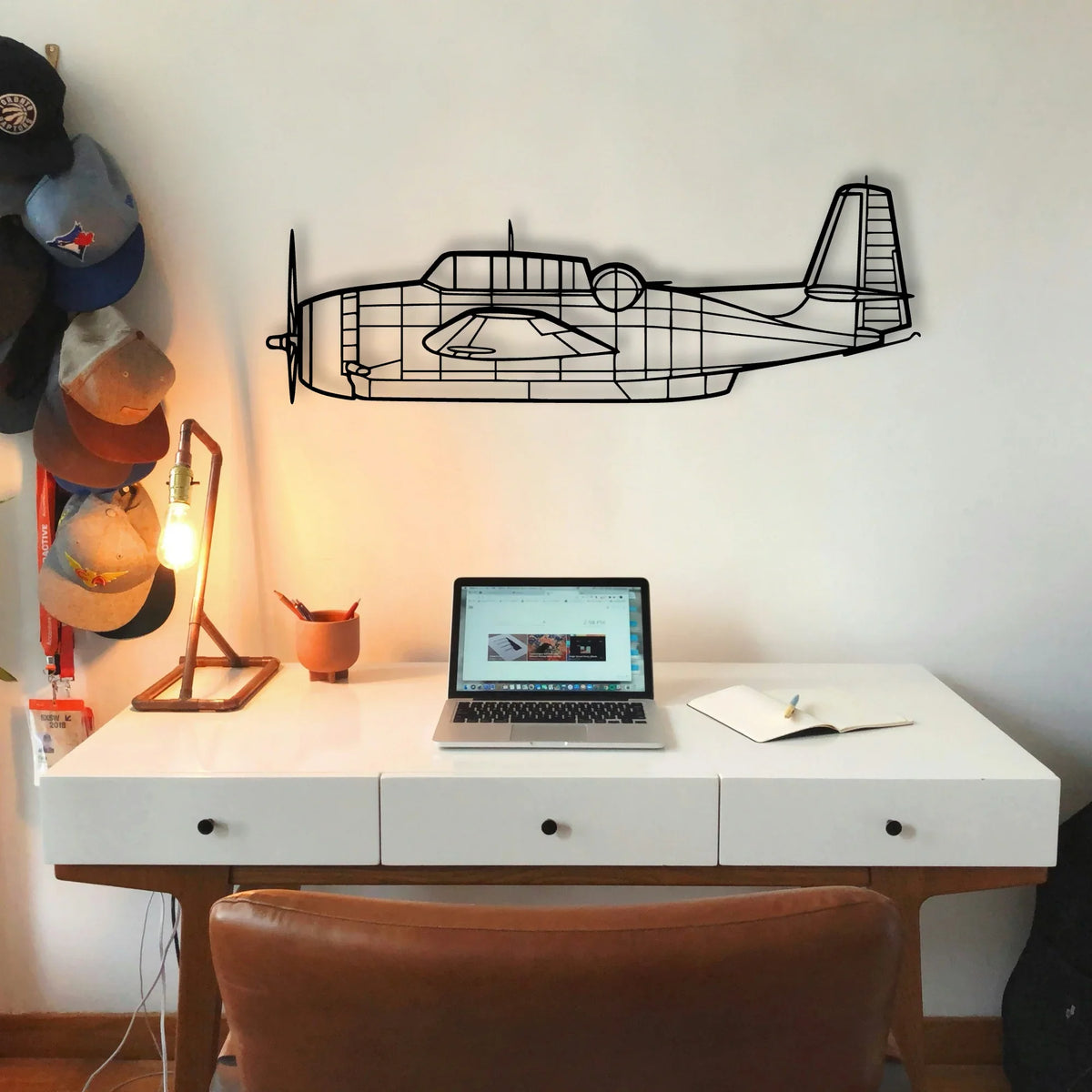 F 4C Phantom Classic Aircraft Silhouette Metal Wall Art - Tinvibe