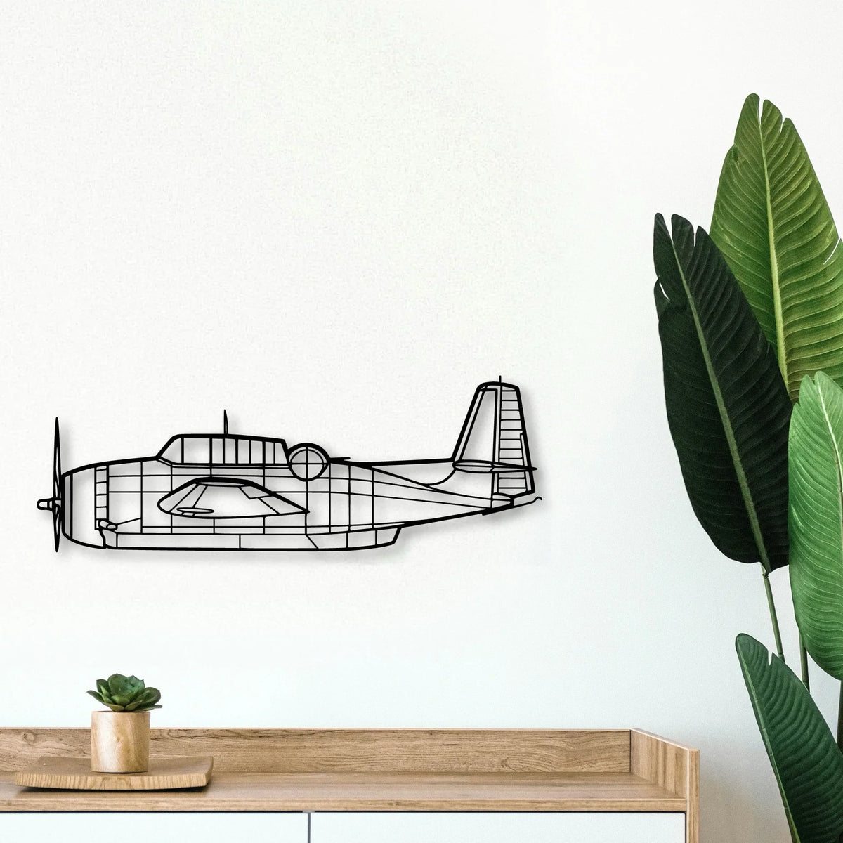 F 4C Phantom Classic Aircraft Silhouette Metal Wall Art - Tinvibe