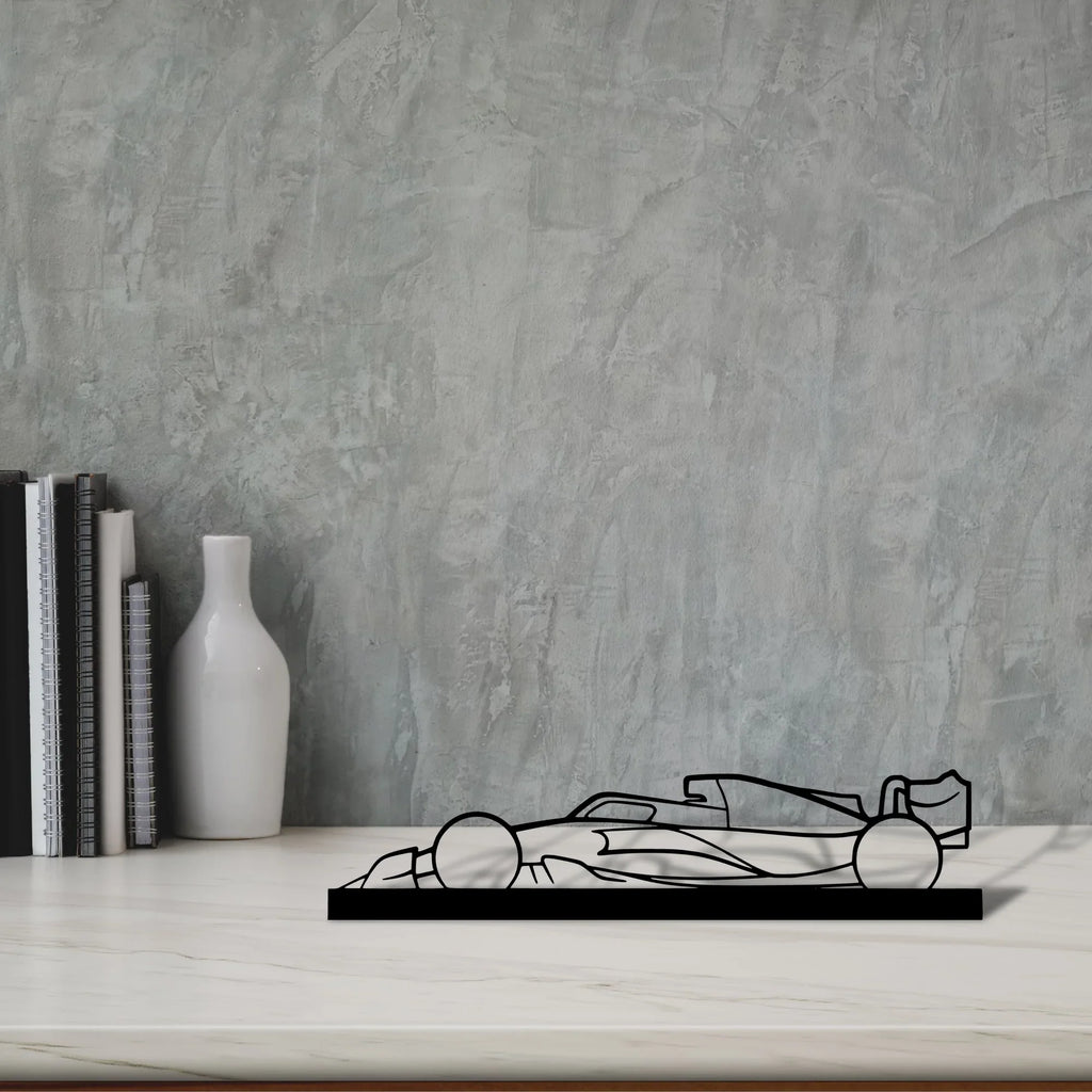 f1-2022-mercedes-3 Silhouette Metal Art Stand - Tinvibe