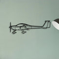 F6F Hellcat Classic Aircraft Silhouette Metal Wall Art - Tinvibe