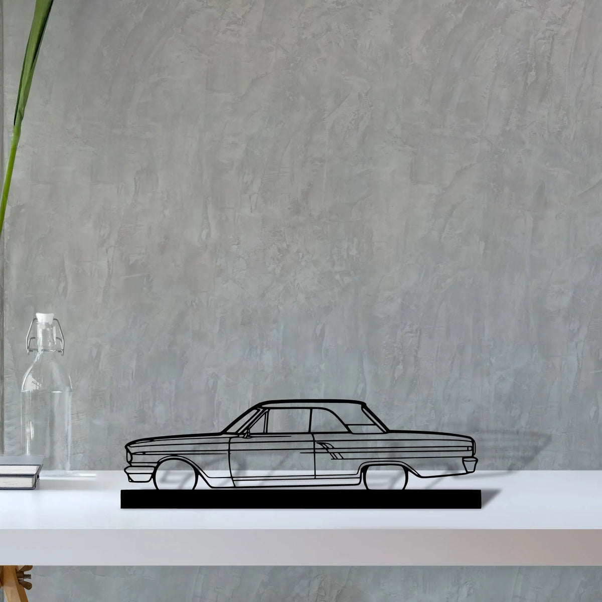 fairlane-coupe-1964 Silhouette Metal Art Stand - Tinvibe