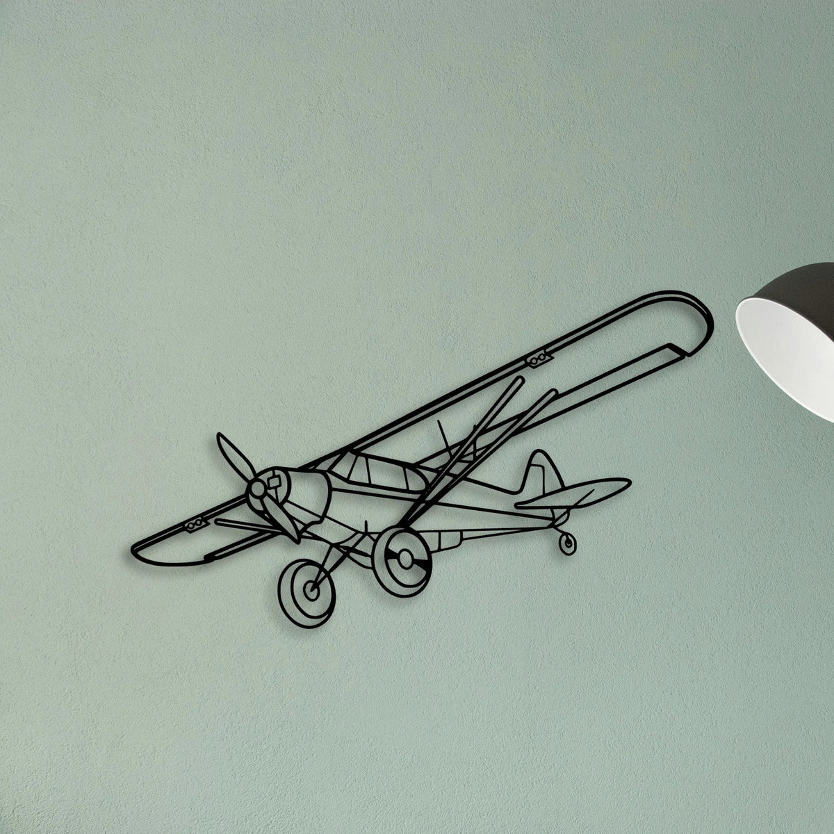 Falcon 7X Classic Aircraft Silhouette Metal Wall Art - Tinvibe