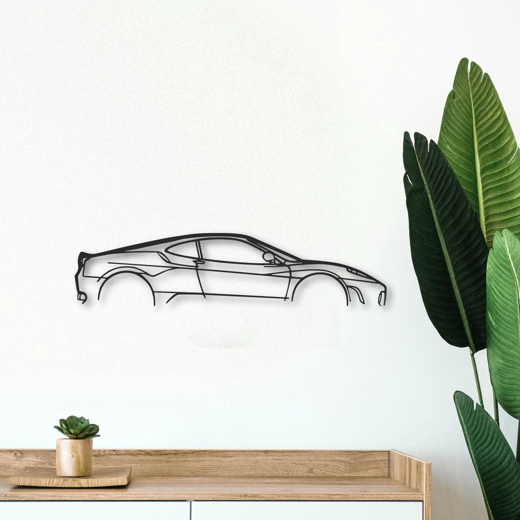 Ferrari F430 Classic Silhouette Metal Wall Art - Tinvibe