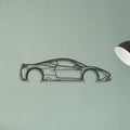 Ferrari 458 Speciale Classic Silhouette Metal Wall Art - Tinvibe