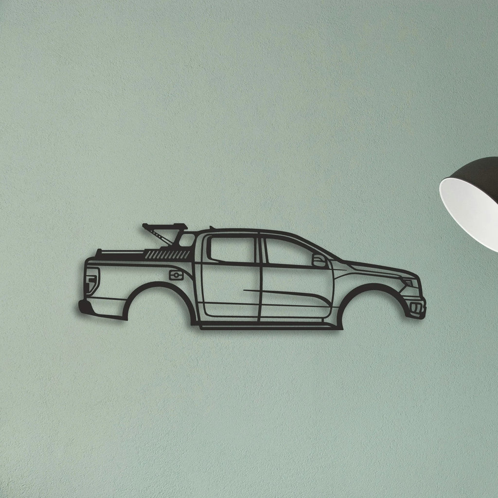 Ford F150 Classic Silhouette Metal Wall Art - Tinvibe