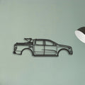 Ford F150 Classic Silhouette Metal Wall Art - Tinvibe