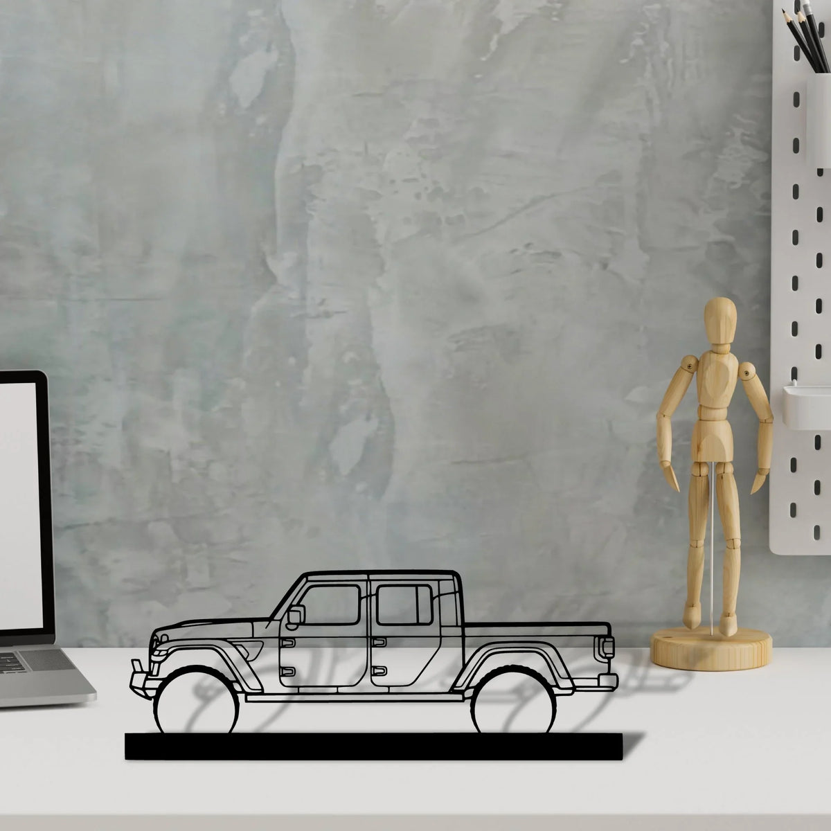 gladiator Silhouette Metal Art Stand - Tinvibe