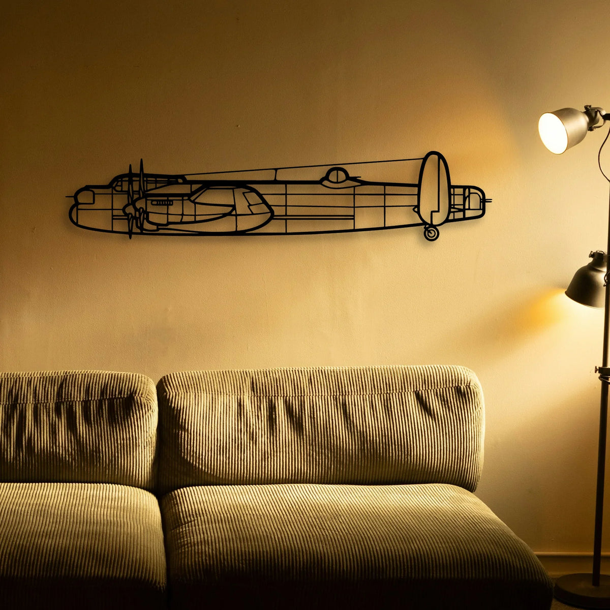 Global 7500 Classic Aircraft Silhouette Metal Wall Art - Tinvibe