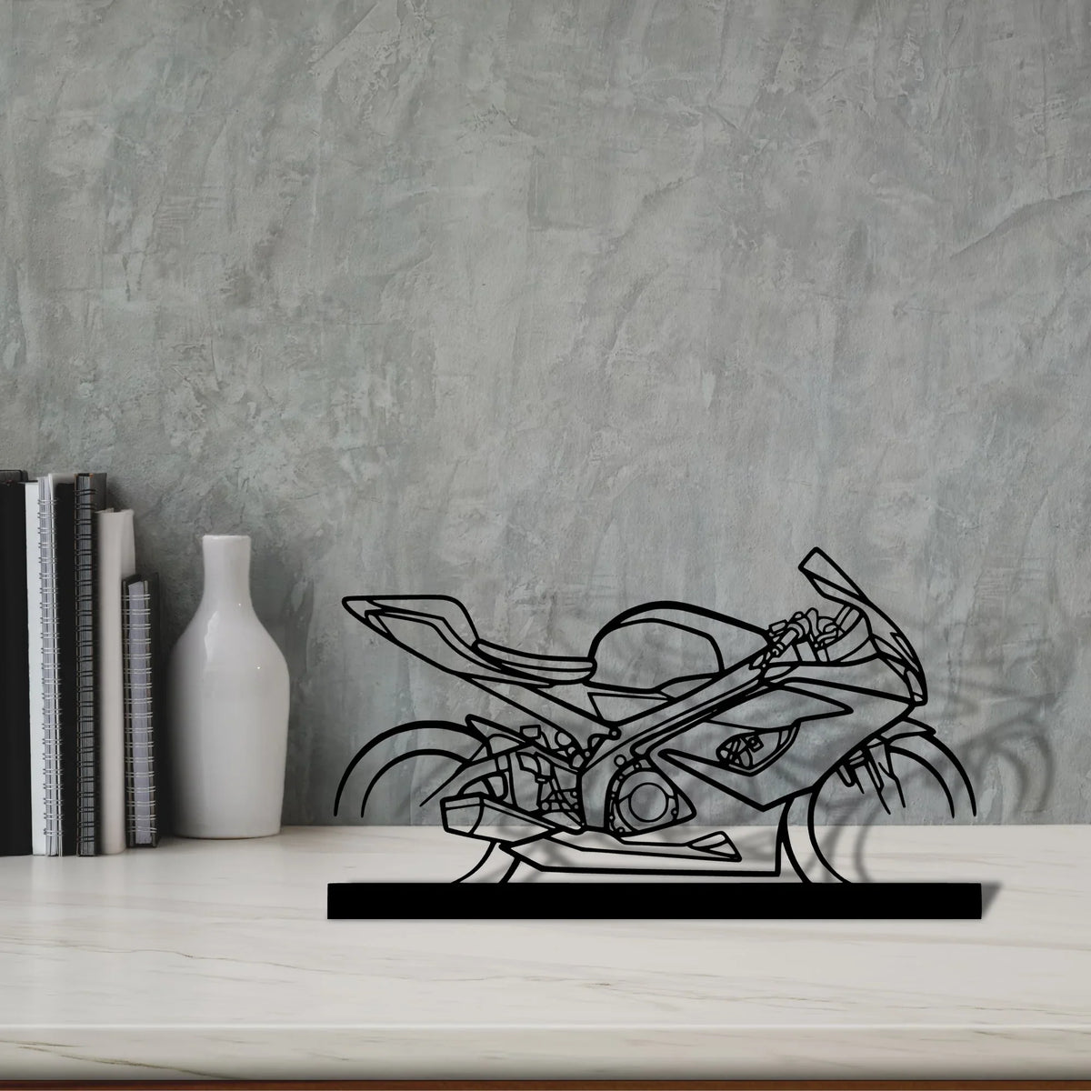 gsx-r-1000 Silhouette Metal Art Stand - Tinvibe