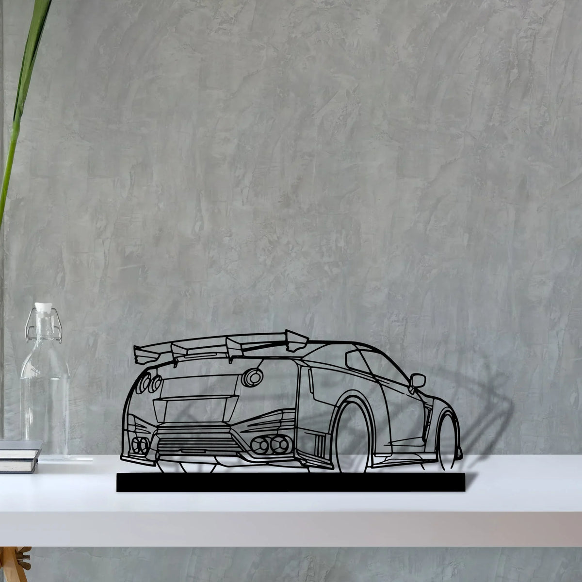 gtr-nismo Silhouette Metal Art Stand - Tinvibe