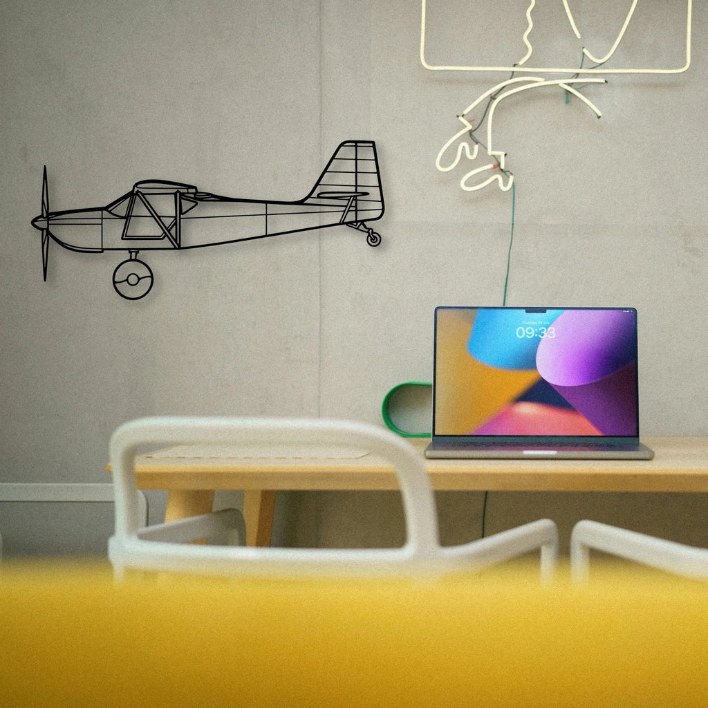 H145 2 Classic Aircraft Silhouette Metal Wall Art - Tinvibe