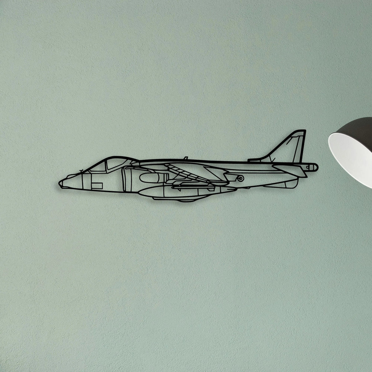 Harrier GR7 2 Classic Aircraft Silhouette Metal Wall Art - Tinvibe