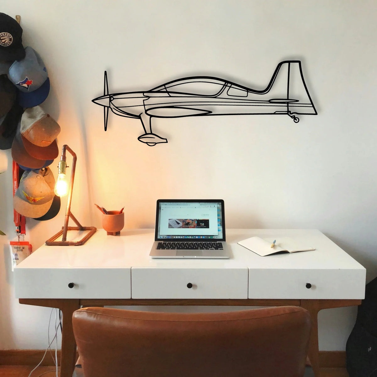 Harrier GR7 Classic Aircraft Silhouette Metal Wall Art - Tinvibe
