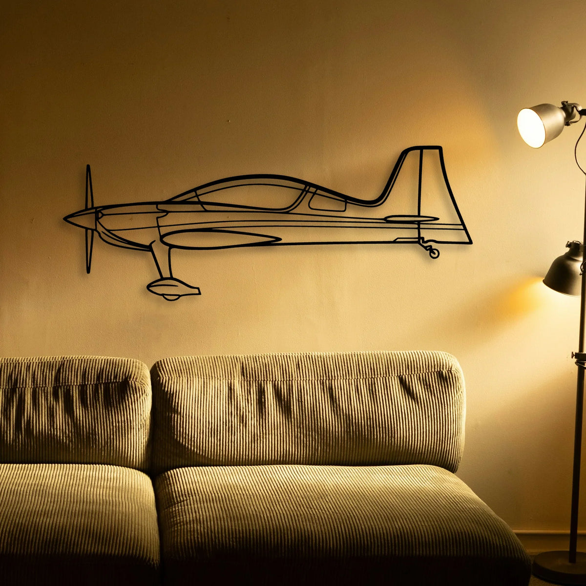 Harrier GR7 Classic Aircraft Silhouette Metal Wall Art - Tinvibe