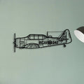 Harvard 3 Classic Aircraft Silhouette Metal Wall Art - Tinvibe