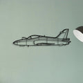 Hawk 200 Classic Aircraft Silhouette Metal Wall Art - Tinvibe