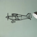 Husky A 1C Classic Aircraft Silhouette Metal Wall Art - Tinvibe