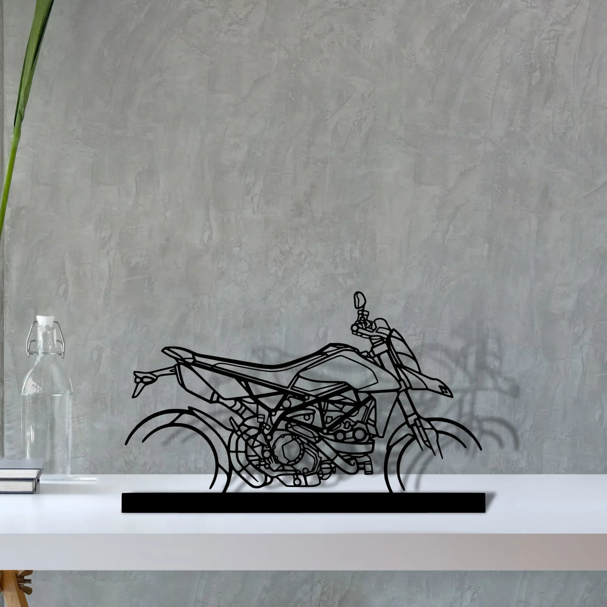 hyper-motard-950-rve Silhouette Metal Art Stand - Tinvibe