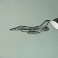 Jn 4A Classic Aircraft Silhouette Metal Wall Art - Tinvibe