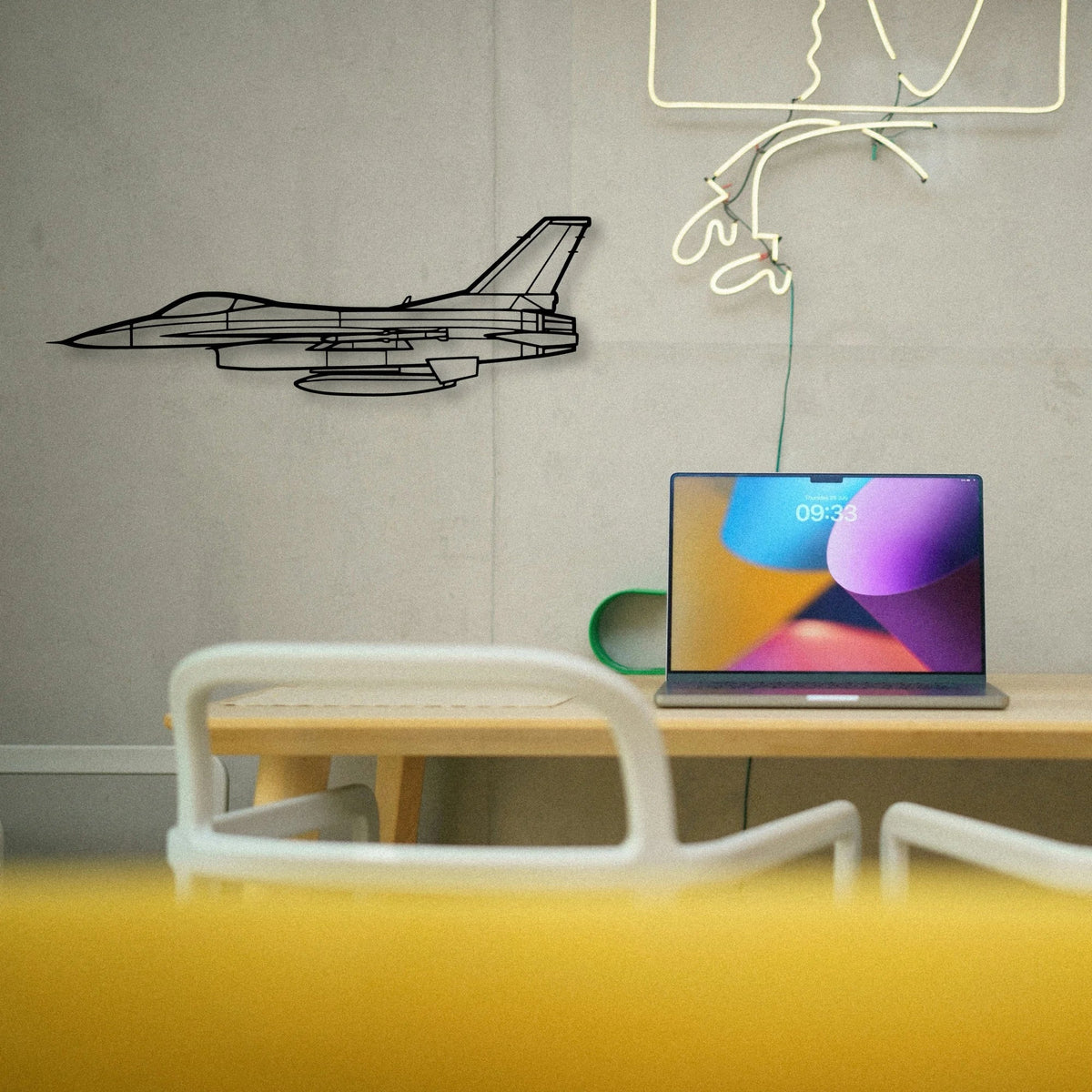 Jn 4A Classic Aircraft Silhouette Metal Wall Art - Tinvibe