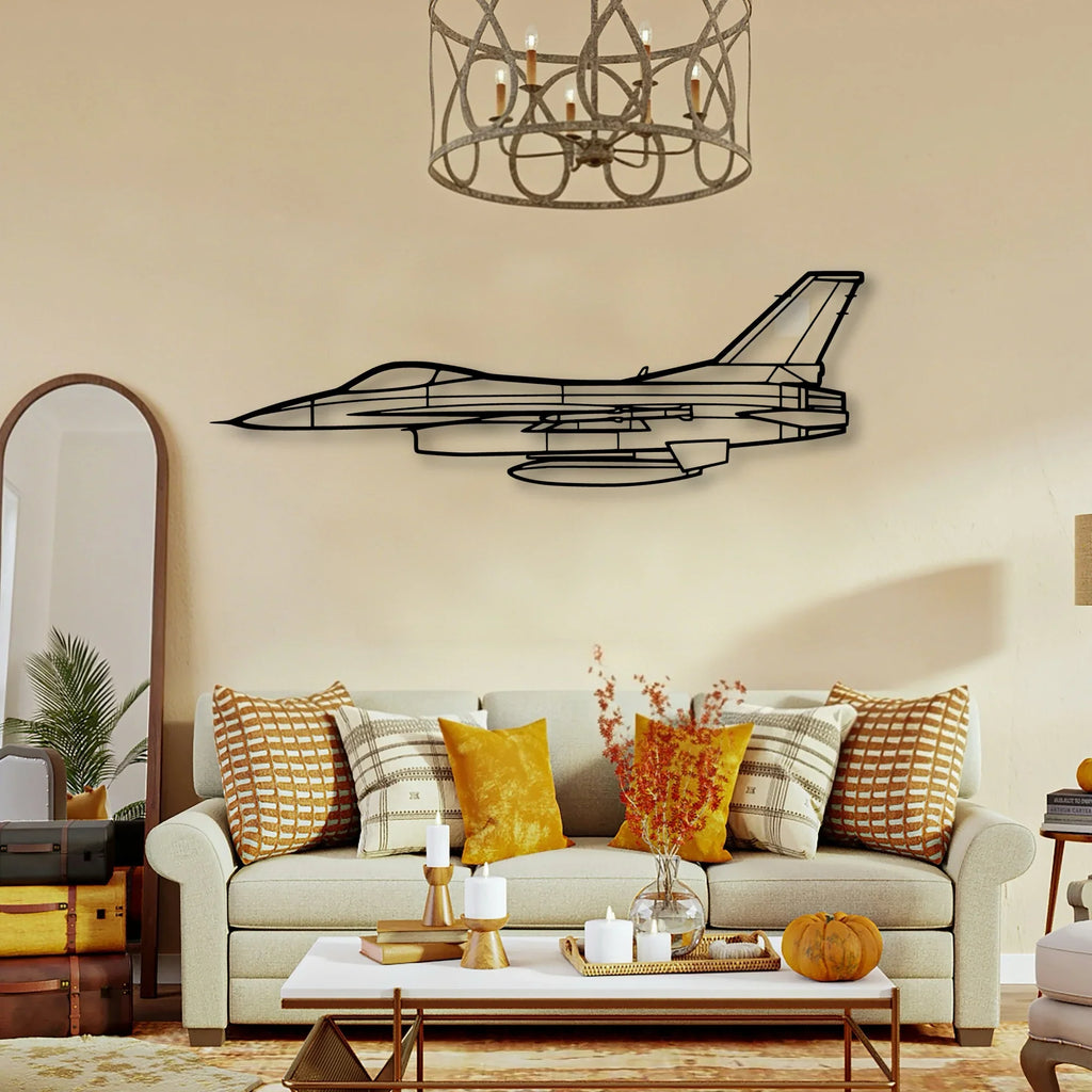 Jn 4A Classic Aircraft Silhouette Metal Wall Art - Tinvibe