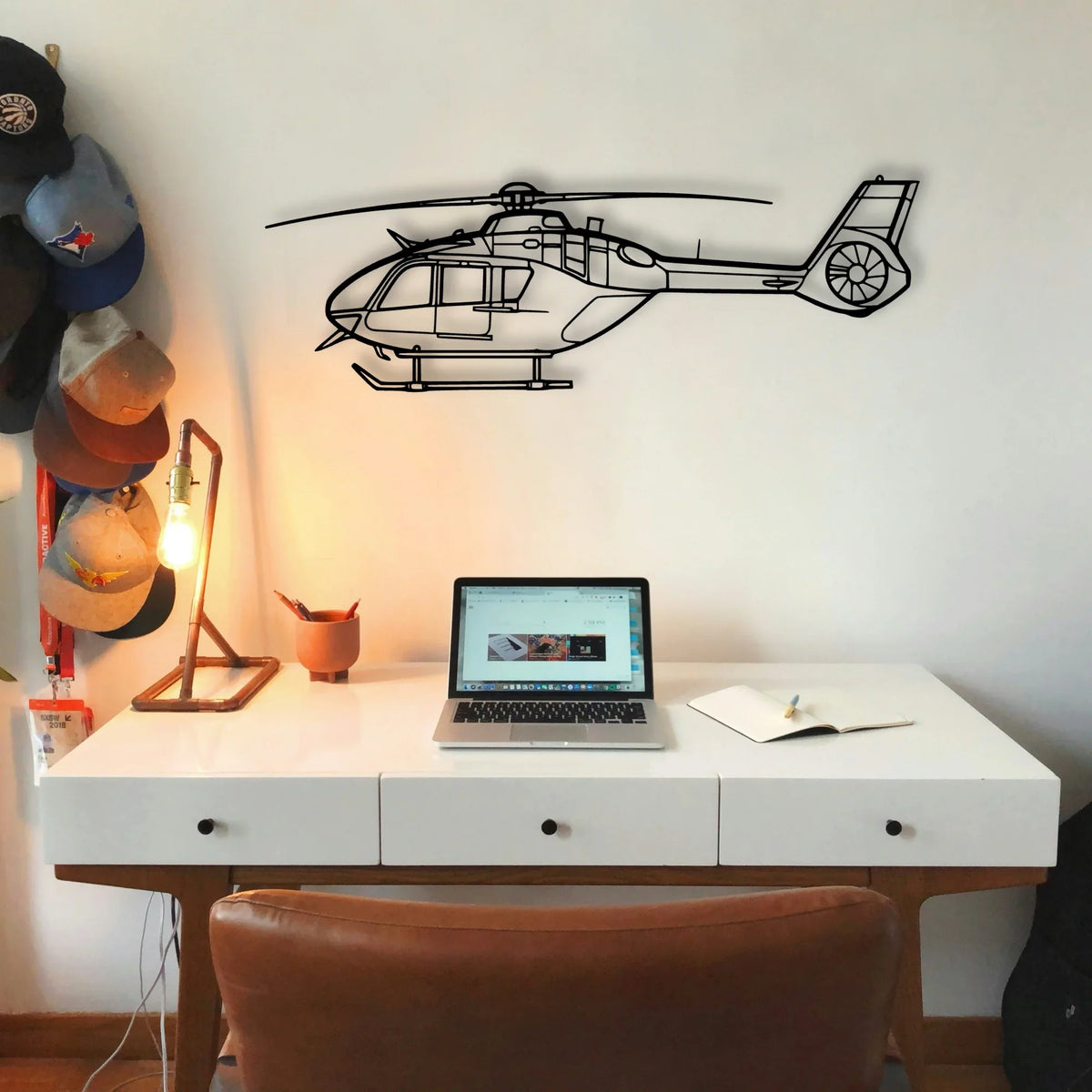 Juno HT1 Classic Aircraft Silhouette Metal Wall Art - Tinvibe